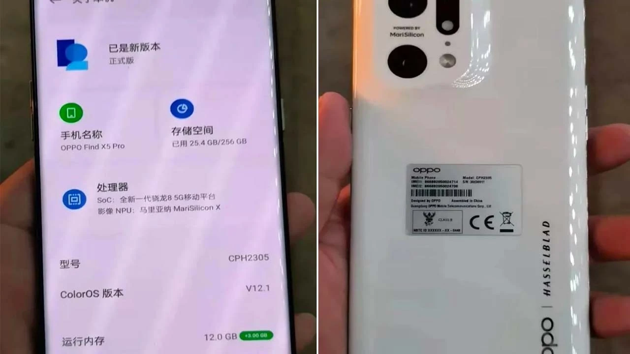 OPPO Find X5 Pro, kanlı canlı sızdırıldı
