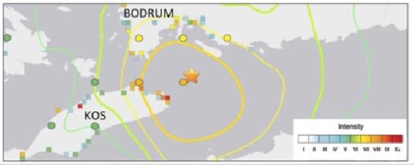 Bodrum'da deniz tabanı yırtıldı