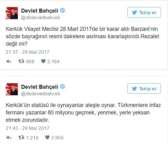 Bahçeli'den IKBY'ye sert tepki: Rezalet değil mi?