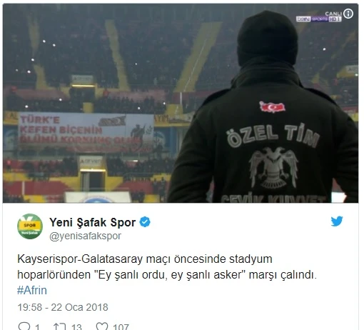 Kayseri'de 'ey şanlı ordu, ey şanlı asker' sesleri