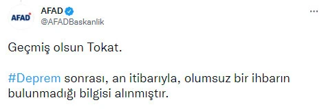 Son dakika... Tokat'ta deprem!