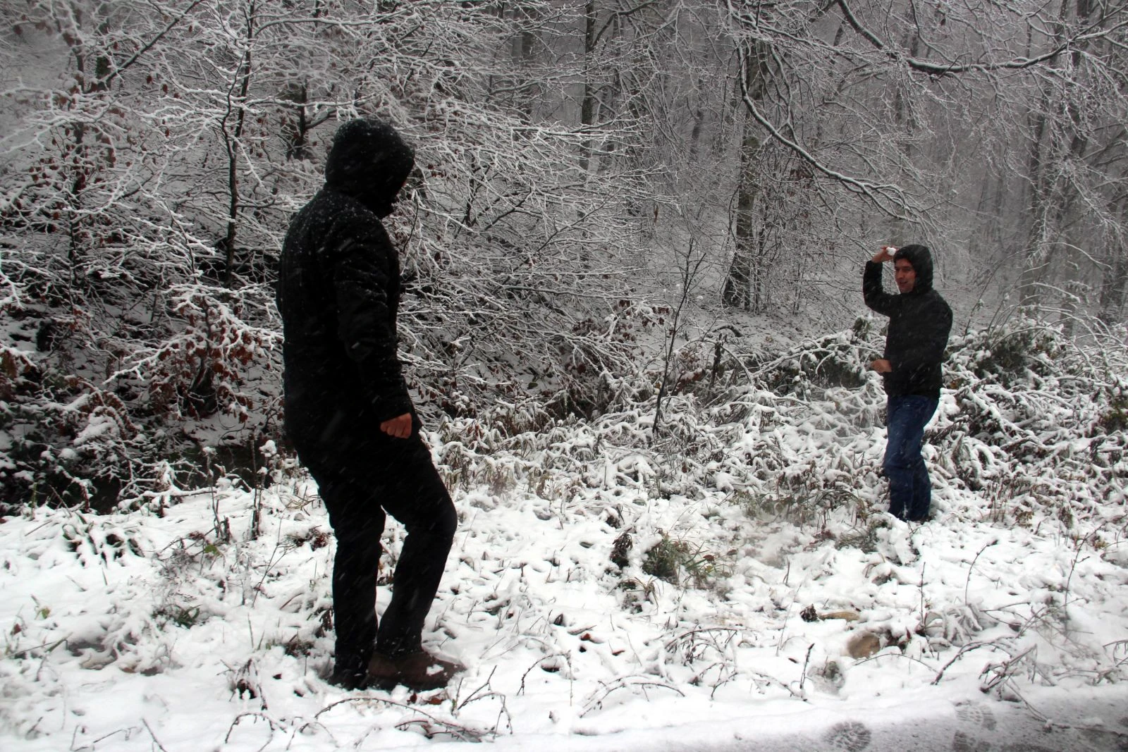 Balkanlardan gelen kar Dereköy'den giriş yaptı
