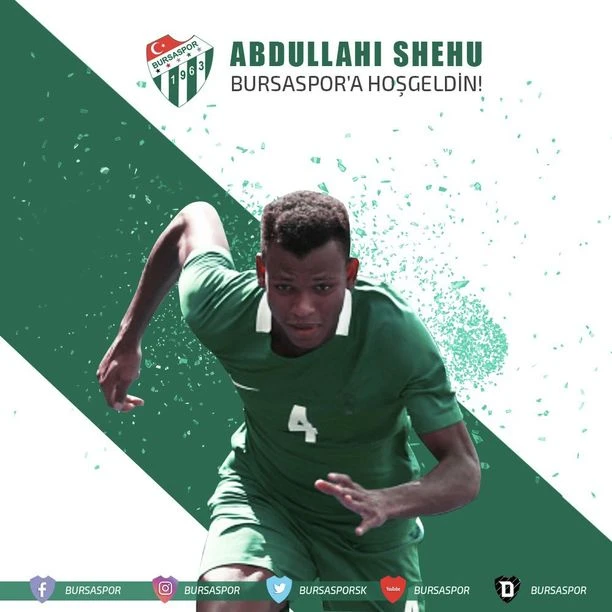Abdullahi Shehu Bursaspor'da
