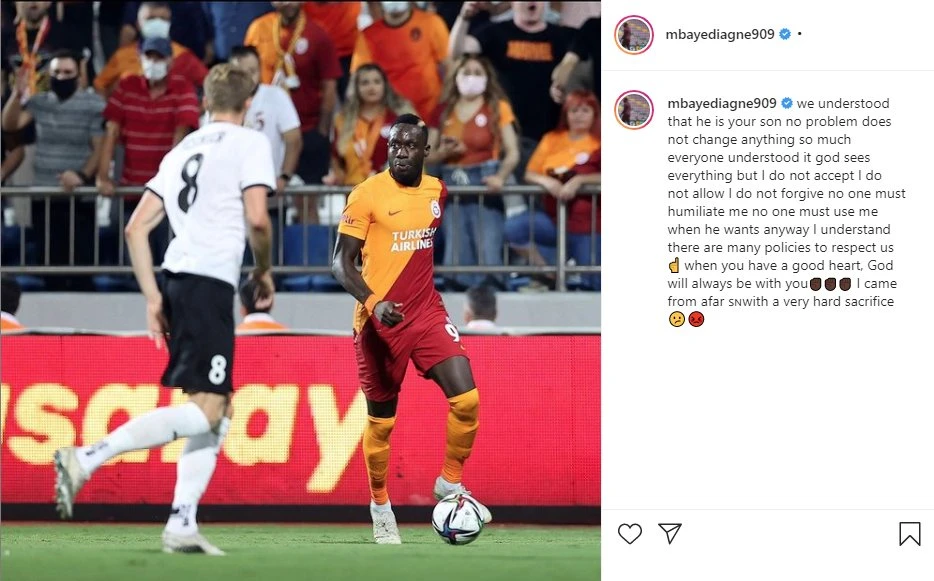 Galatasaray'da Mbaye Diagne krizi!
