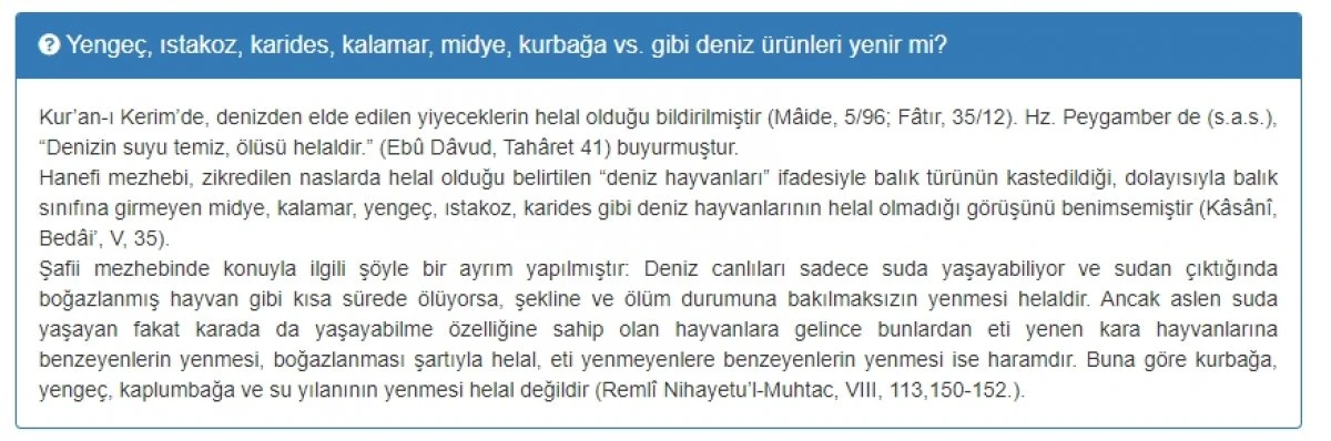 Diyanet'ten kabuklu deniz canlıları fetvası: Midye de haram