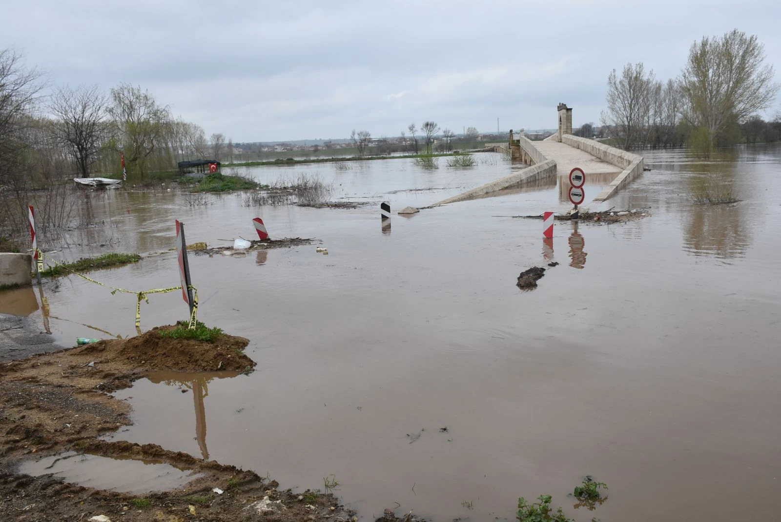 Edirne'de dolu yağışı etkili oldu