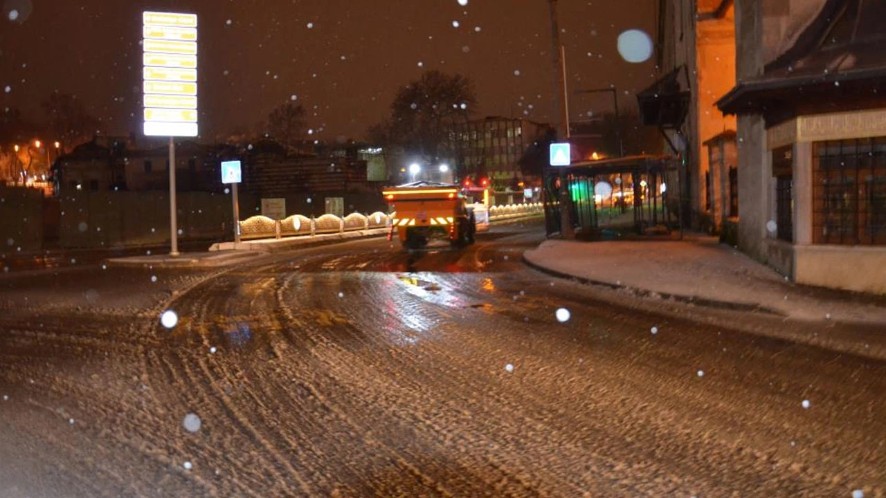 İstanbul'da kar kapıya dayandı