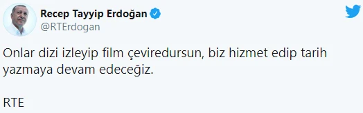 Cumhurbaşkanı Erdoğan