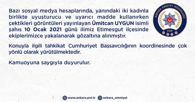 Ümitcan Uygun gözaltına alındı