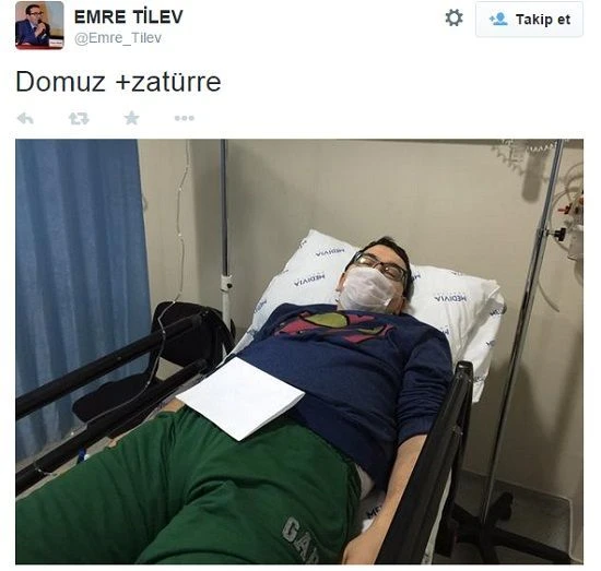 Ünlü spor spikeri Emre Tilev'e domuz gribi teşhisi konuldu