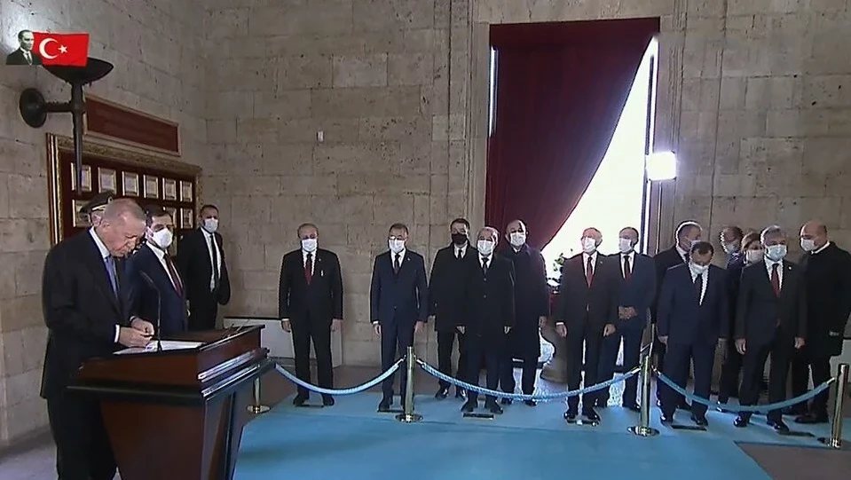 Anıtkabir'de 29 Ekim Cumhuriyet Bayramı Töreni