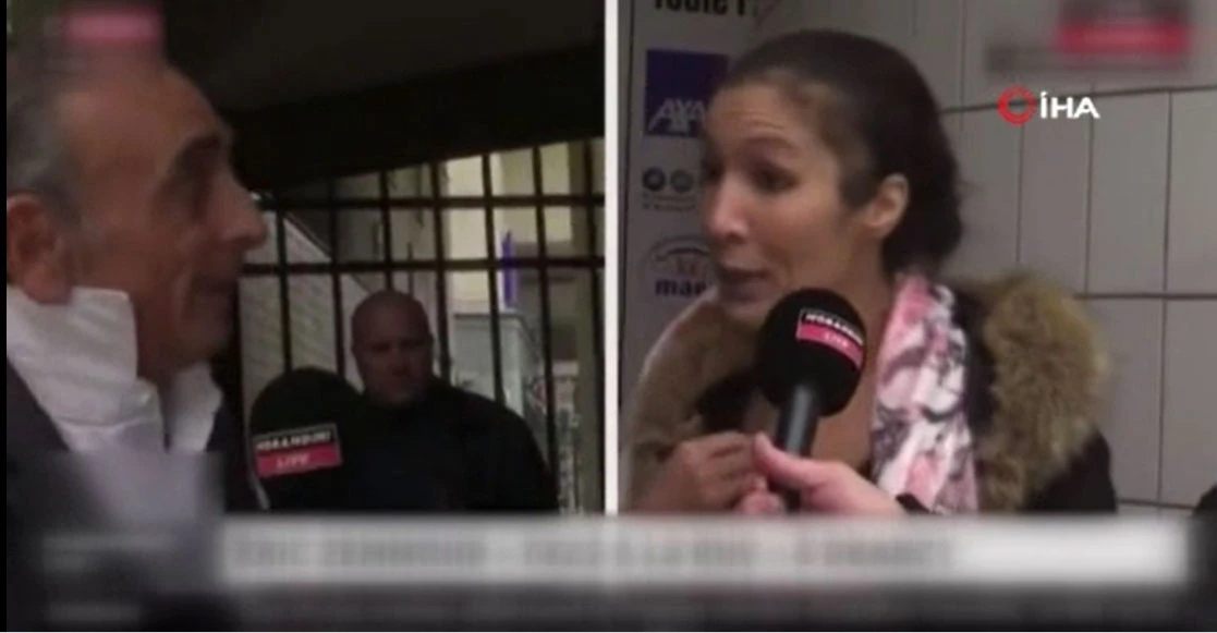 Fransa'da İslam karşıtı aday 'sözde' başörtülü kadına başını açtırdı