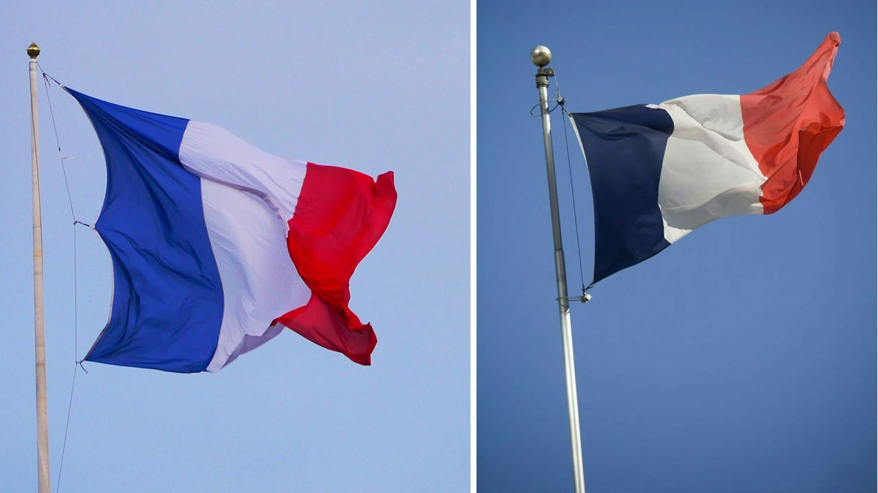 Macron Fransa bayrağının rengini değiştirdi