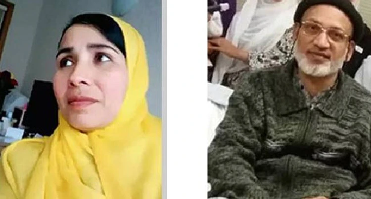 Tekerlekli sandalyedeki kocasını korumaya çalışırken öldü