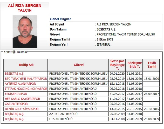 Sergen Yalçın Beşiktaş'ta