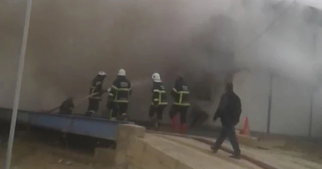 Kırıkkale'de iş yeri yangını