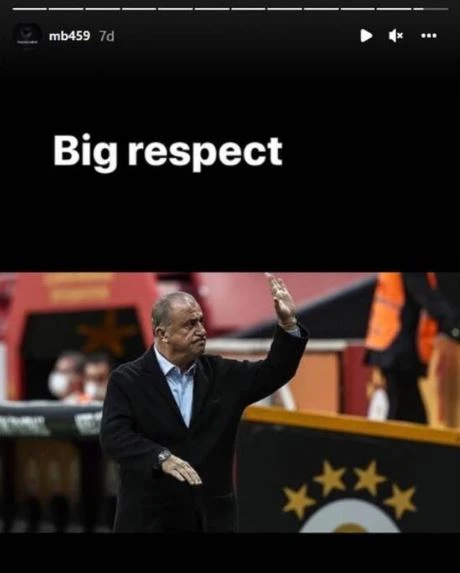 Balotelli'den Fatih Terim paylaşımı! Apar topar kaldırdı