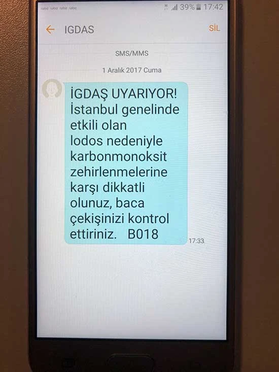 Lodos nedeniyle İGDAŞ'tan karbonmonoksit uyarısı