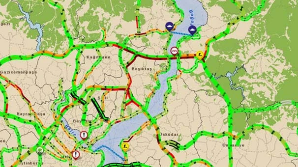 Fatih Sultan Mehmet Köprüsü'nde iki şerit trafiğe kapatıldı