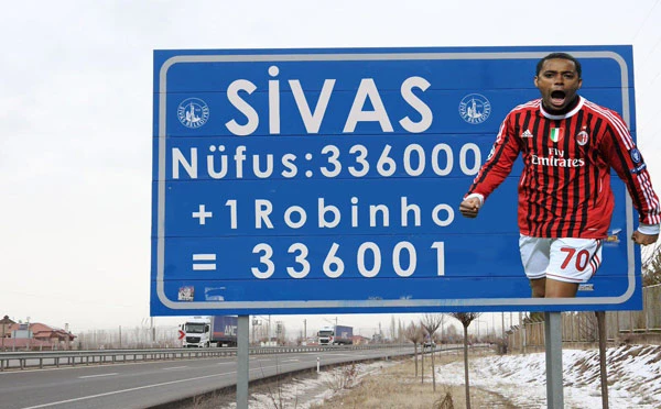 Sivas Belediyesi'nden ilginç Robinho paylaşımı