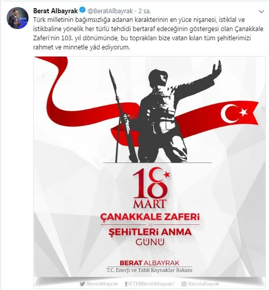 Enerji Bakanı Albayrak'tan önemli Afrin mesajı!