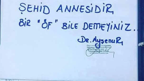 'Şehit annesidir, bir öf bile demeyiniz' notu paylaşım rekoru kırıyor