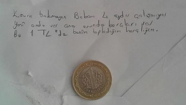 İşte 1 liralık yardımı ile Türkiye'yi ağlatan kız