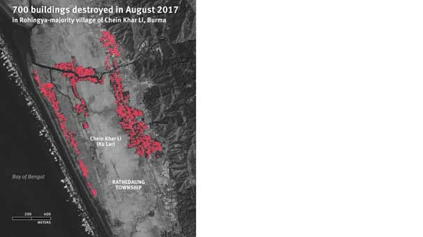 Arakan'da büyük dram sürüyor! 2 bin 600 ev yakılarak yok edildi