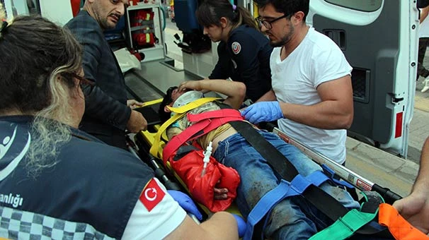 Bisikletle merdivenden yuvarlanan 2 çocuk yaralandı