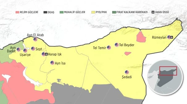 ABD üsleri Türk askerinin hedefinde olmayacak