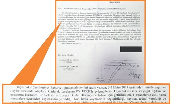 PKK'lı terörisler sahte isimle tedavi edilmiş