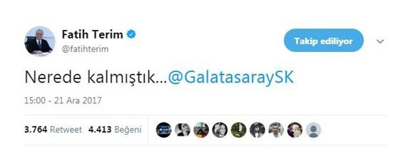 Galatasaray, Fatih Terim ile teknik direktörlük görüşmelerini resmen duyurdu