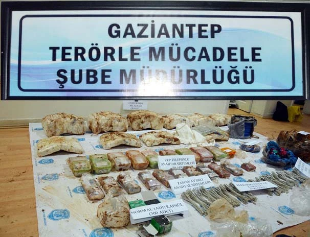 Gaziantep'te 4 DEAŞ'lı 150 kilo patlayıcıyla yakalandı