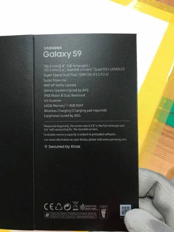 Galaxy S9’un kutusu sızdırıldı
