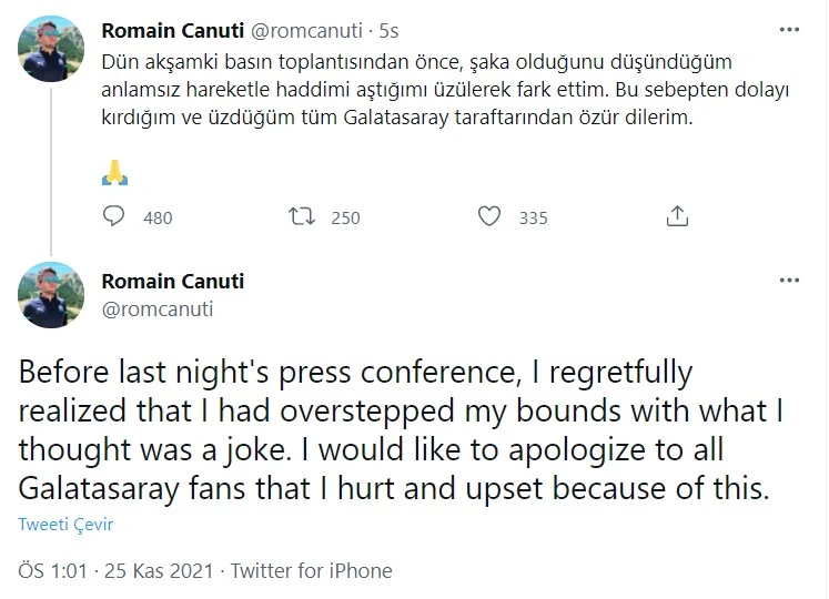 Fransız gazeteciden skandal paylaşım! Galatasaray...