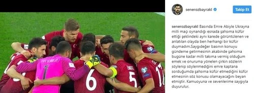 Şener'den Emre Belözoğlu açıklaması