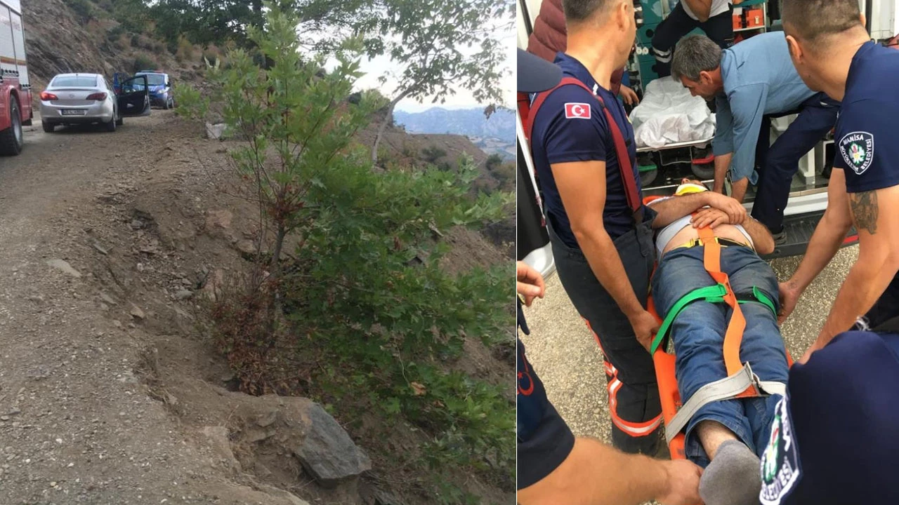 Alkollü şahıs tuvaletini yapmak isterken uçuruma yuvarlandı