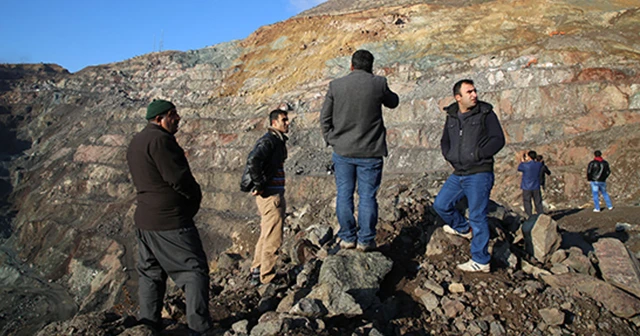 Siirt'te göçen maden ocağının görüntüleri