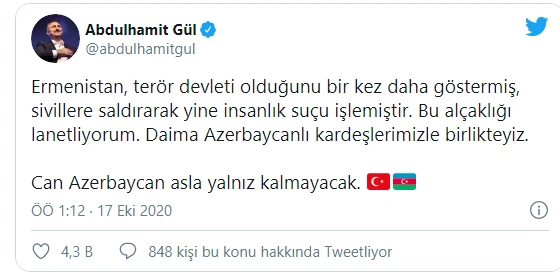 Ermenistan'ın saldırısına Türkiye'den tepki yağdı