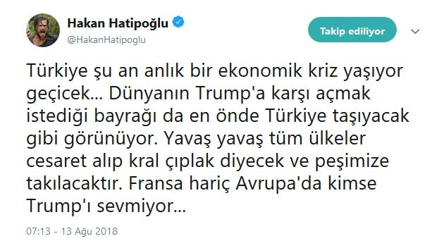 Survivor Hakan Hatipoğlu’ndan dikkat çeken dolar paylaşımı
