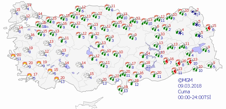 Meteorolojiden 7 il için kuvvetli gök gürültülü sağanak uyarısı