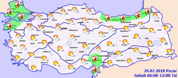 Meteoroloji'den son dakika uyarısı! 29 Temmuz hava durumu nasıl olacak