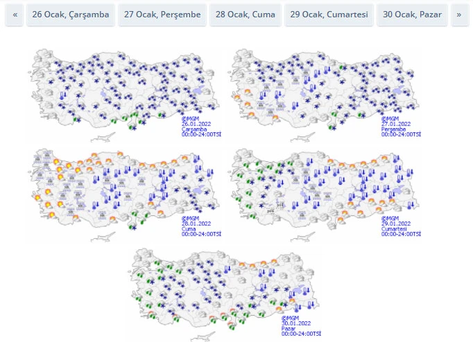 Meteoroloji uyardı: Kar yağışı kuvvetli ve yoğun olacak