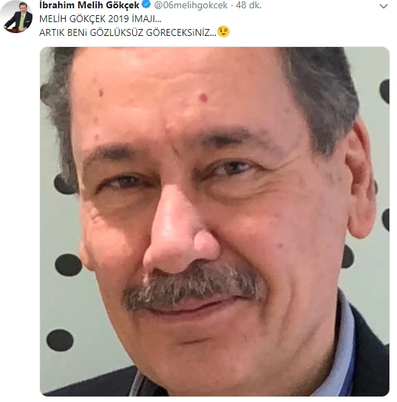 Melih Gökçek'in yeni imajı