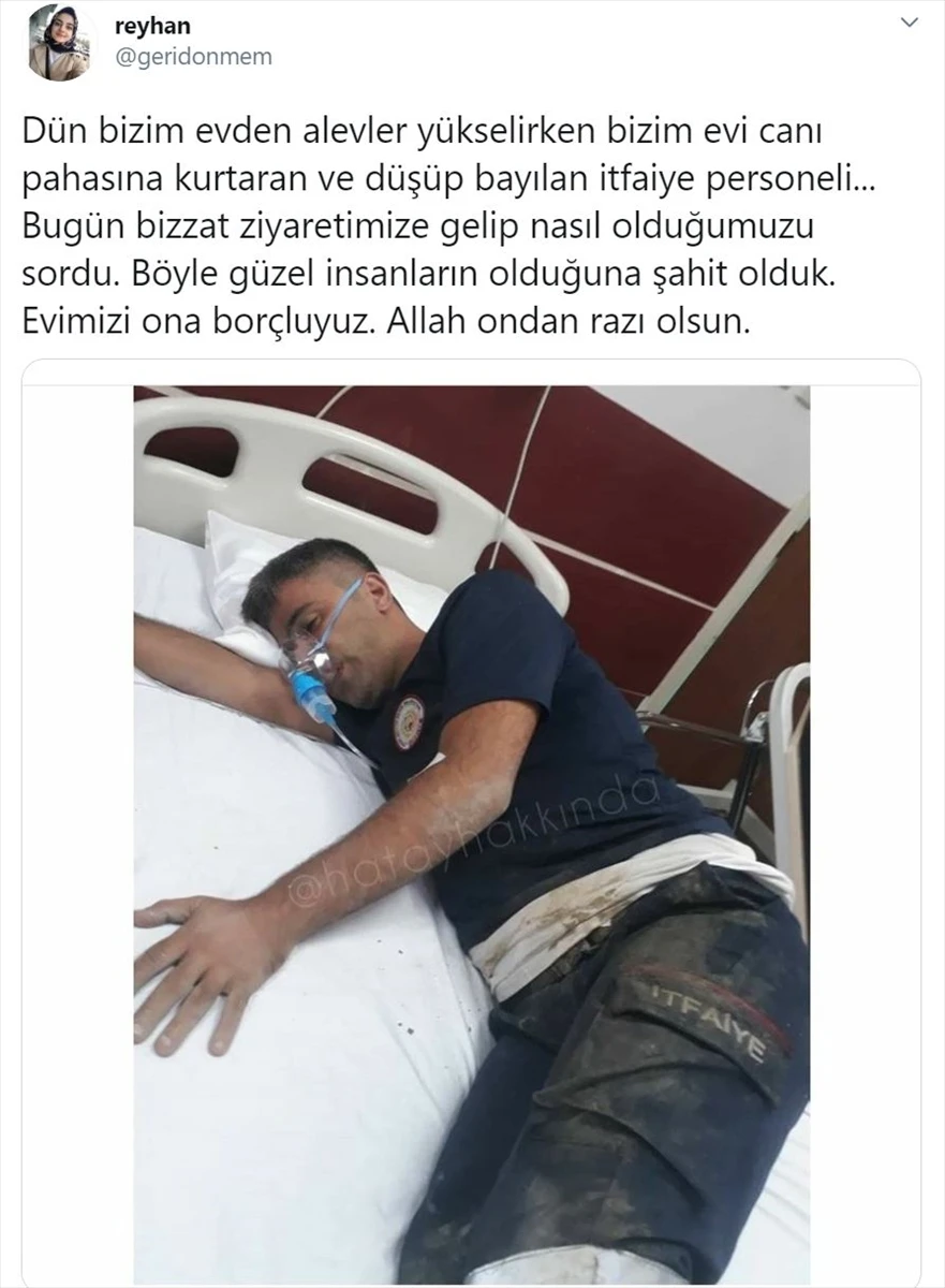 İtfaiye eri, evini yanmaktan kurtardığı kadınla buluştu