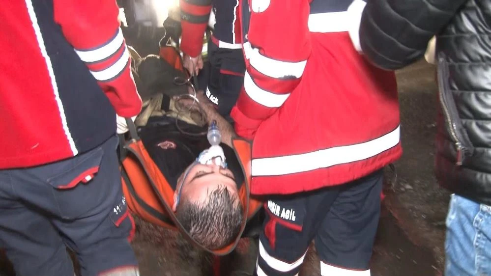 İtfaiye eri yangına müdahale ederken fenalaştı