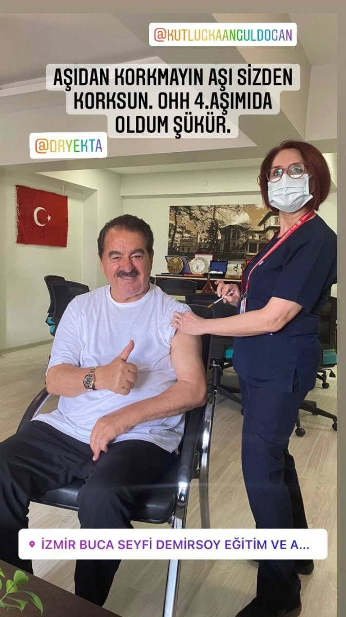 İbrahim Tatlıses 4’üncü koronavirüs aşısını oldu
