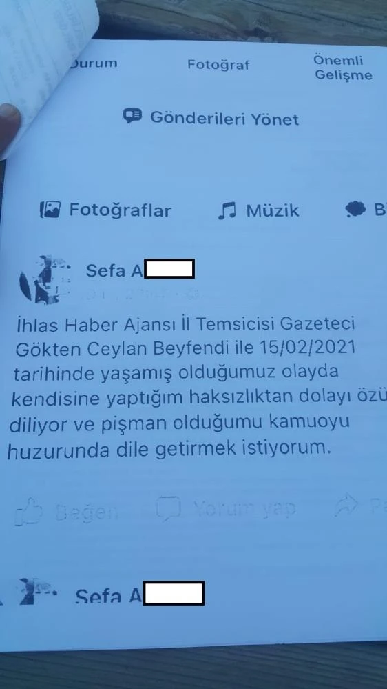 İHA muhabirinden ders gibi uzlaşı şartı