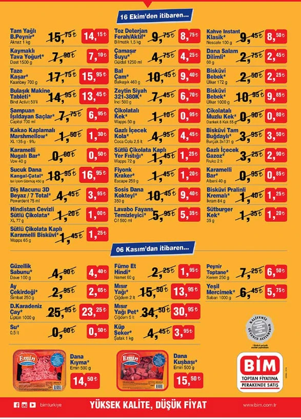 BİM AKTÜEL 23-30 KASIM İNDİRİMLİ Ürünler Kataloğu Listesi BİM BU HAFTA İNDİRİMLİ ÜRÜNLERDE NELER VAR?