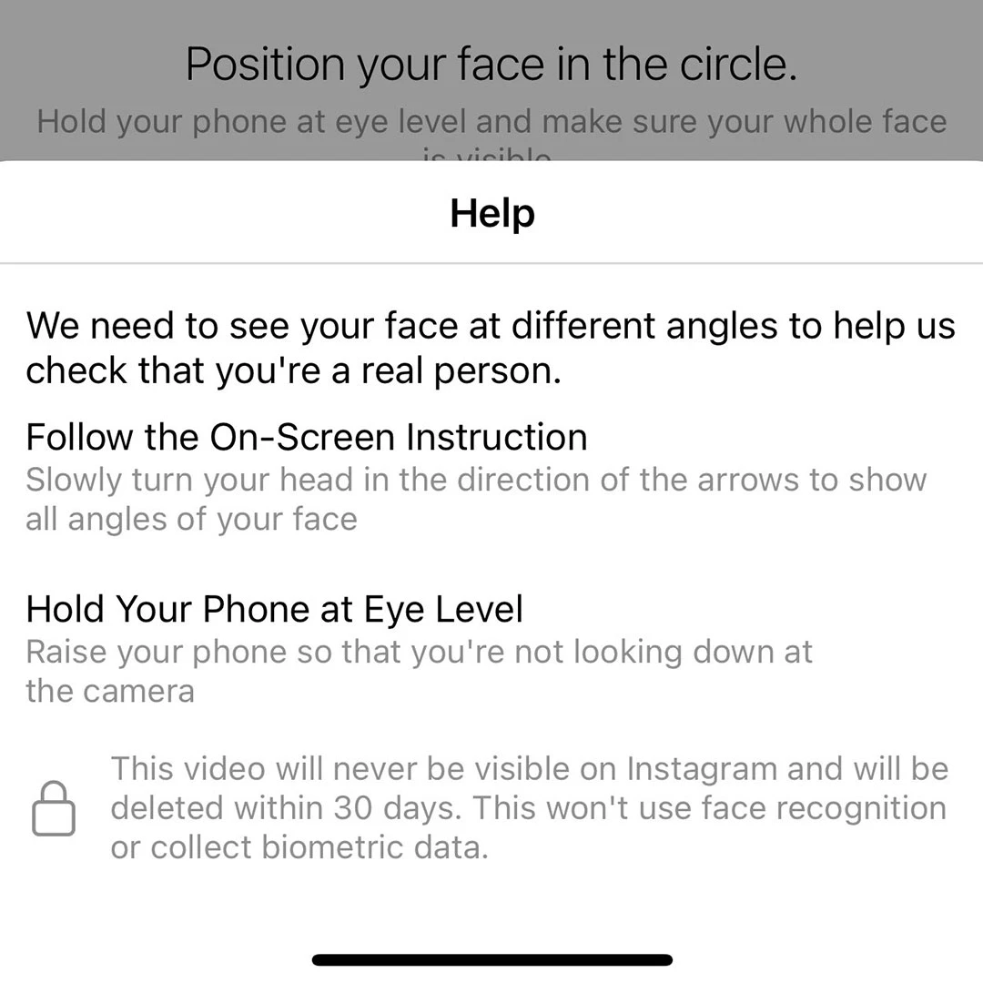 İnstagram'da 'video selfie' ile kimlik doğrulama dönemi